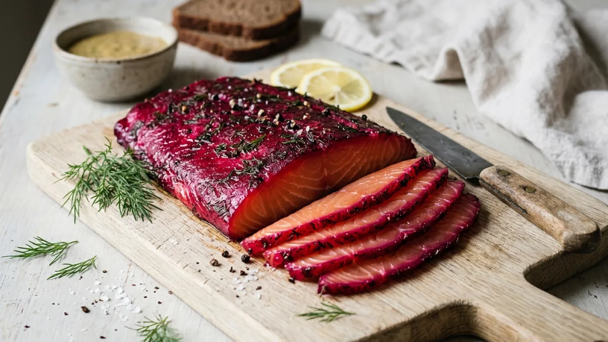 Beetroot-Cured Gravlax