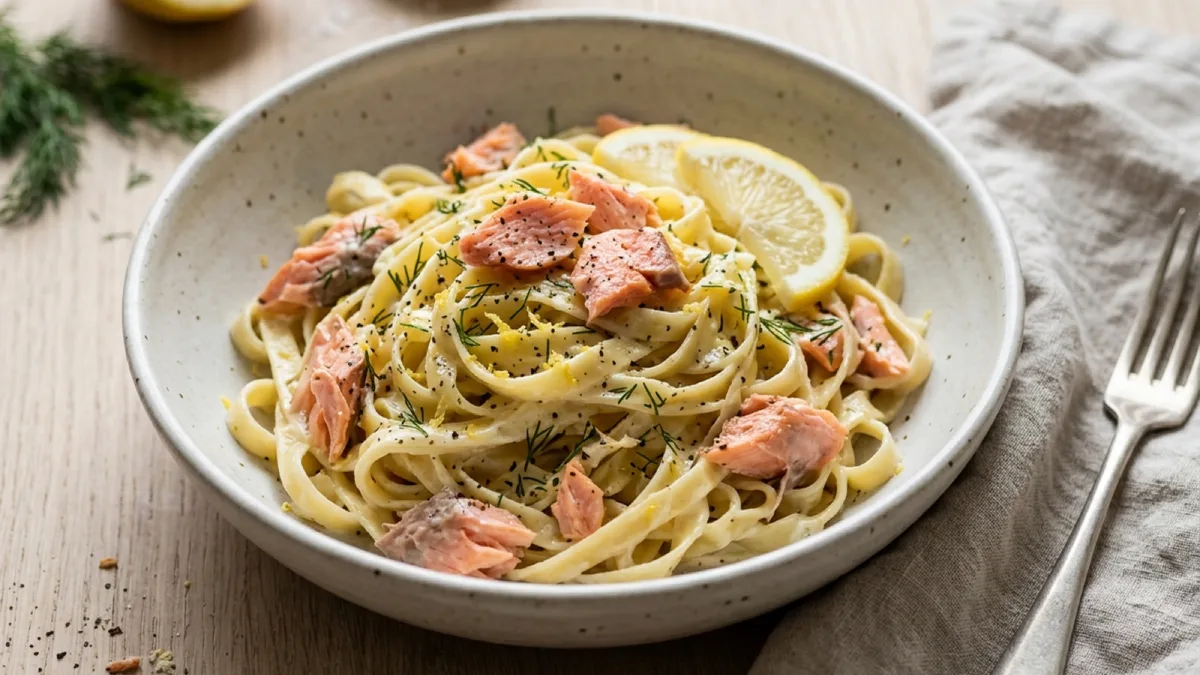 Lemon-Cream Salmon Pasta