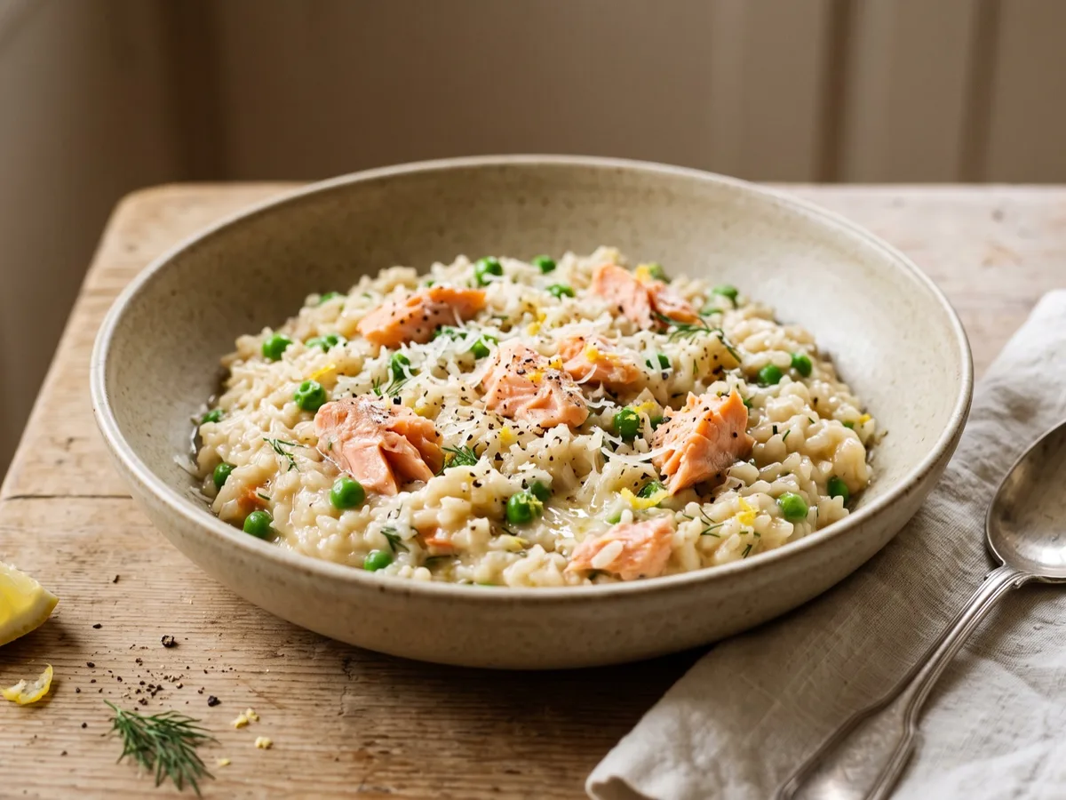 Laxrisotto — recipe photo